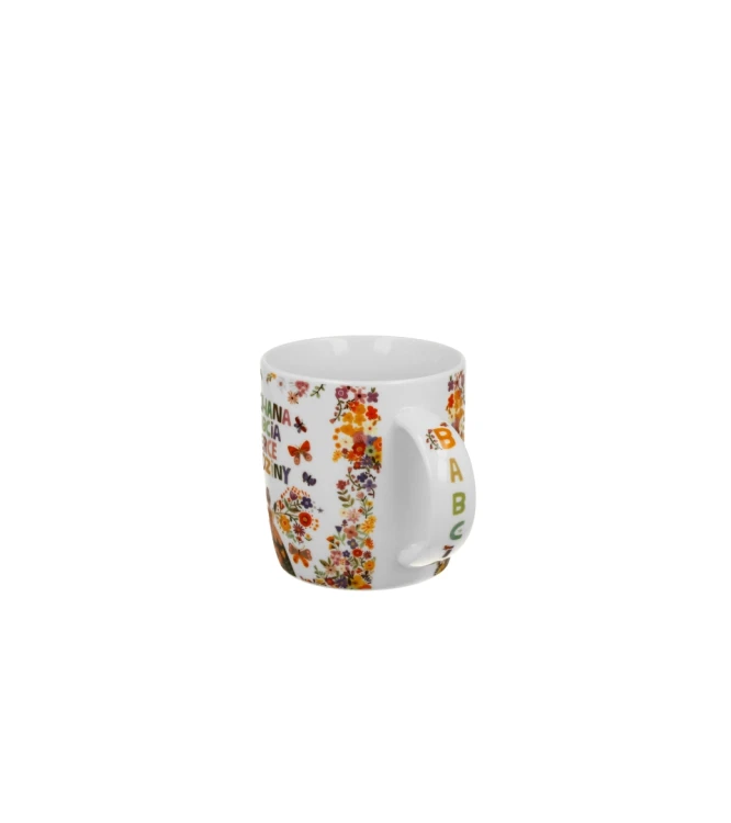 Kubek Porcelanowy 400 ml KOCHANA BABCIA PREZENT DLA BABCI DZIEŃ BABCI
