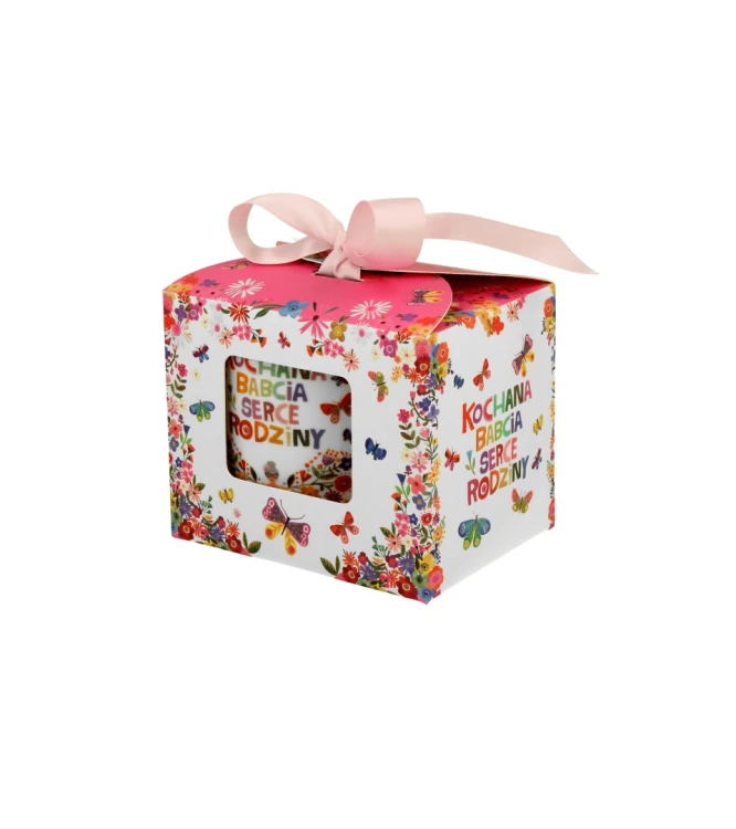 Kubek Porcelanowy 400 ml KOCHANA BABCIA PREZENT DLA BABCI DZIEŃ BABCI