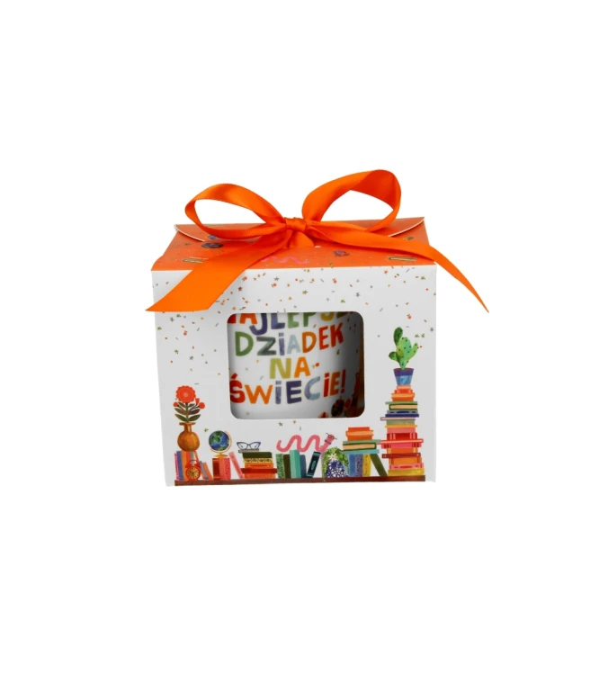Kubek z Zaparzaczem i Pokrywką 400 ml NAJLEPSZY DZIADEK PREZENT DZIEŃ DZIADKA