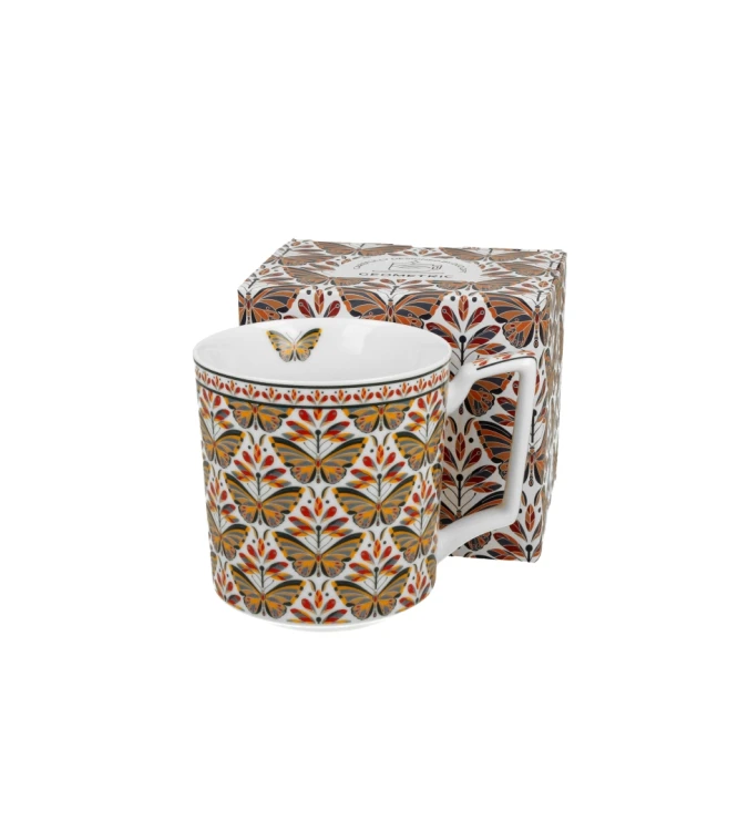 Elegancki Kubek Porcelanowy 450 ml PAPILIO – Linia GEOMETRIC