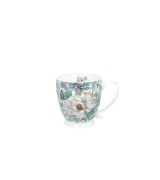 Kubek na Stopce Porcelanowy 510 ml PEONY WHITE PIWONIE – Seria Kwiaty Royal
