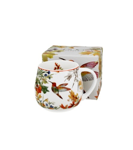 Kubek Baryłka Porcelanowy 430 ml KOLIBER LINNEA – Seria Flower Classic
