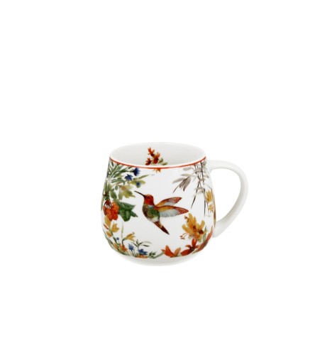 Kubek Baryłka Porcelanowy 430 ml KOLIBER LINNEA – Seria Flower Classic