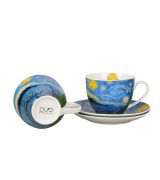 Komplet 2 Filiżanek ze Spodkami 270 ml STARRY NIGHT Vincent van Gogh GWIAŹDZISTA NOC
