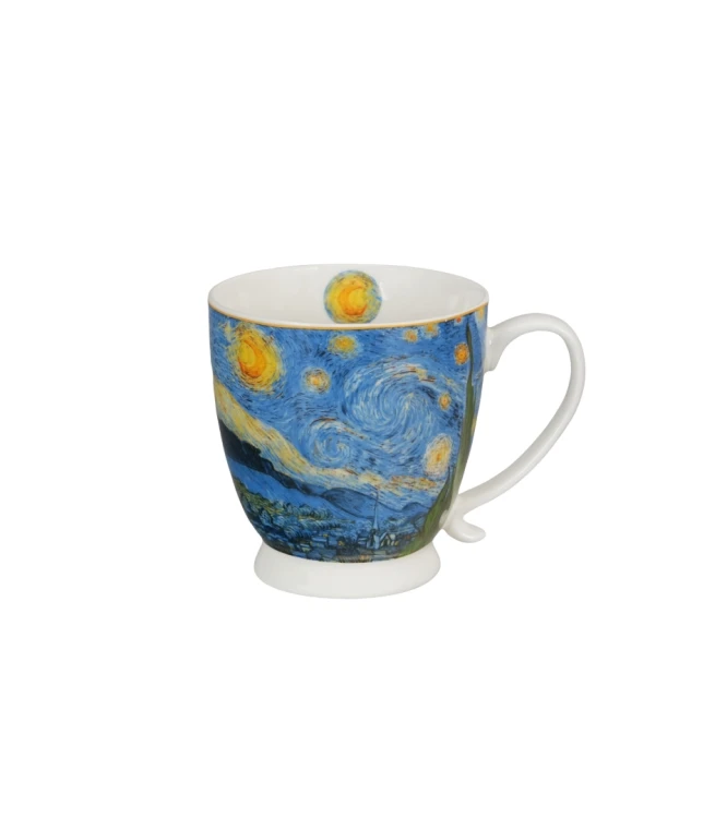 Kubek na Stopce Porcelanowy 510 ml – STARRY NIGHT Vincent van Gogh Gwiaździsta Noc