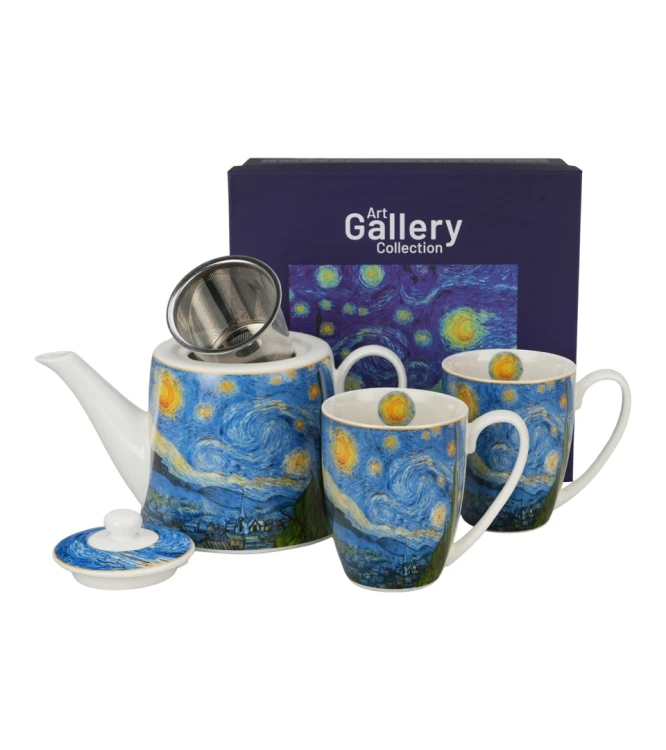 Zestaw Dzbanek i 2 Kubki 360ml – STARRY NIGHT Vincent van Gogh Gwiaździsta Noc