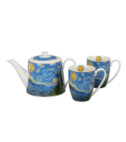 Zestaw Dzbanek i 2 Kubki 360ml – STARRY NIGHT Vincent van Gogh Gwiaździsta Noc