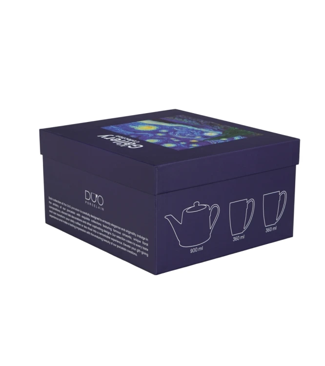 Zestaw Dzbanek i 2 Kubki 360ml – STARRY NIGHT Vincent van Gogh Gwiaździsta Noc