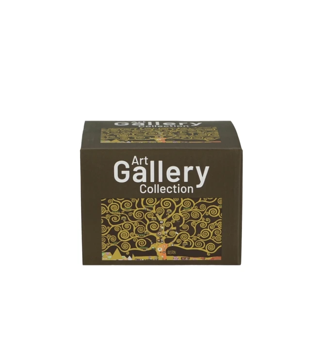 Kubek Baryłka Porcelanowy 430 ml TREE OF LIFE Brown Gustav Klimt DRZEWO ŻYCIA