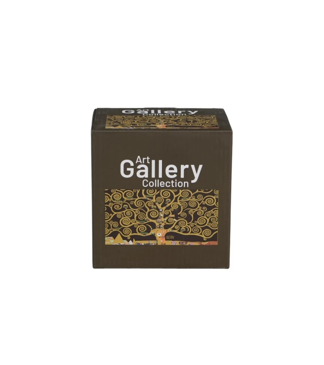 Kubek Porcelanowy 400 ml z Zaparzaczem – TREE OF LIFE Brown Gustav Klimt