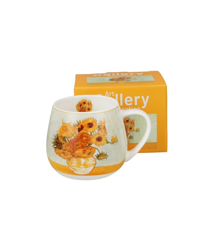 Kubek Baryłka Porcelanowy 430 ml  Słoneczniki SUNFLOWERS Vincent van Gogh