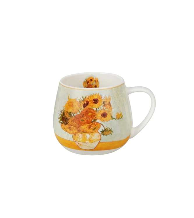 Kubek Baryłka Porcelanowy 430 ml  Słoneczniki SUNFLOWERS Vincent van Gogh