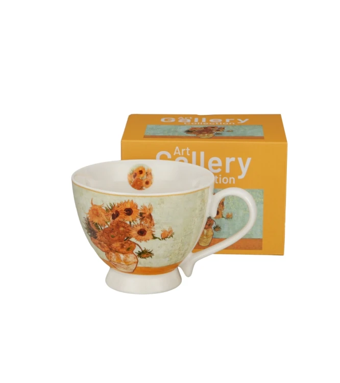 Kubek Jumbo Porcelanowy 450 ml Słoneczniki SUNFLOWERS Vincent van Gogh