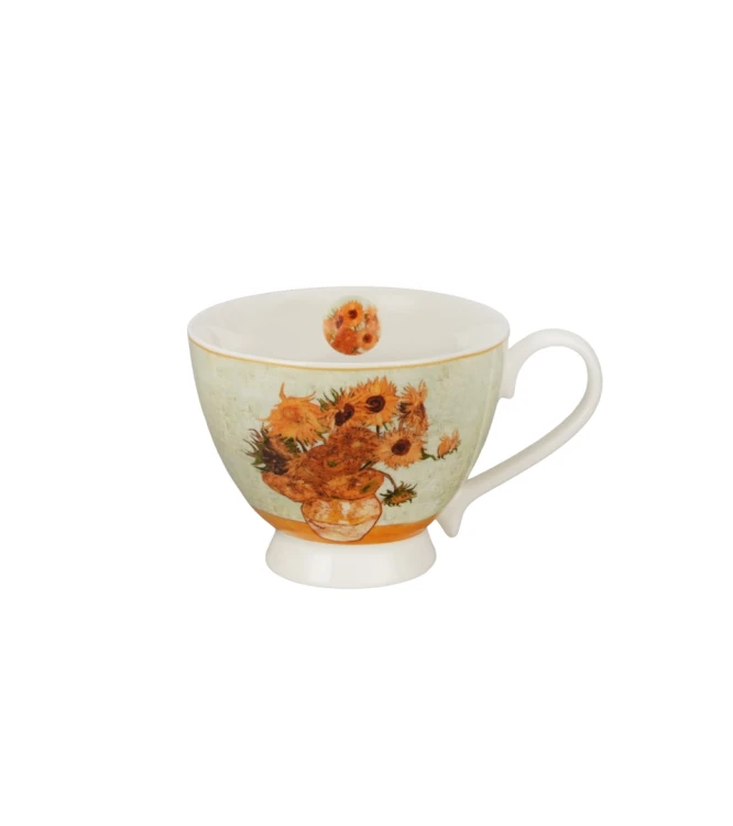 Kubek Jumbo Porcelanowy 450 ml Słoneczniki SUNFLOWERS Vincent van Gogh