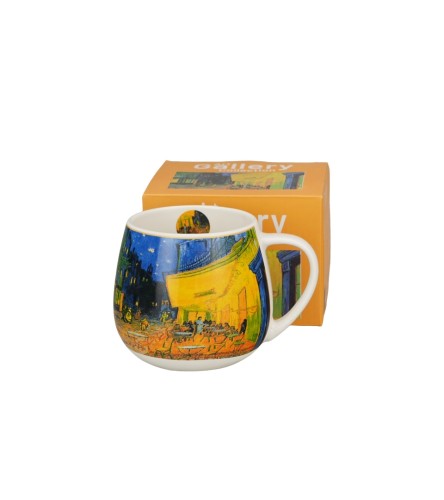 Kubek Baryłka Porcelanowy 430ml TERRACE AT NIGHT Vincent van Gogh Taras kawiarni w nocy