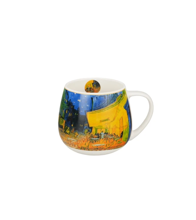 Kubek Baryłka Porcelanowy 430ml TERRACE AT NIGHT Vincent van Gogh Taras kawiarni w nocy