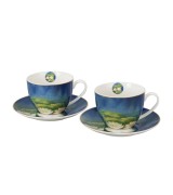 Komplet 2 Filiżanek ze Spodkami 270 ml NENUFARY Claude Monet