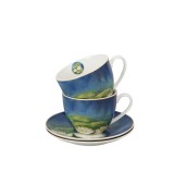 Komplet 2 Filiżanek ze Spodkami 270 ml NENUFARY Claude Monet