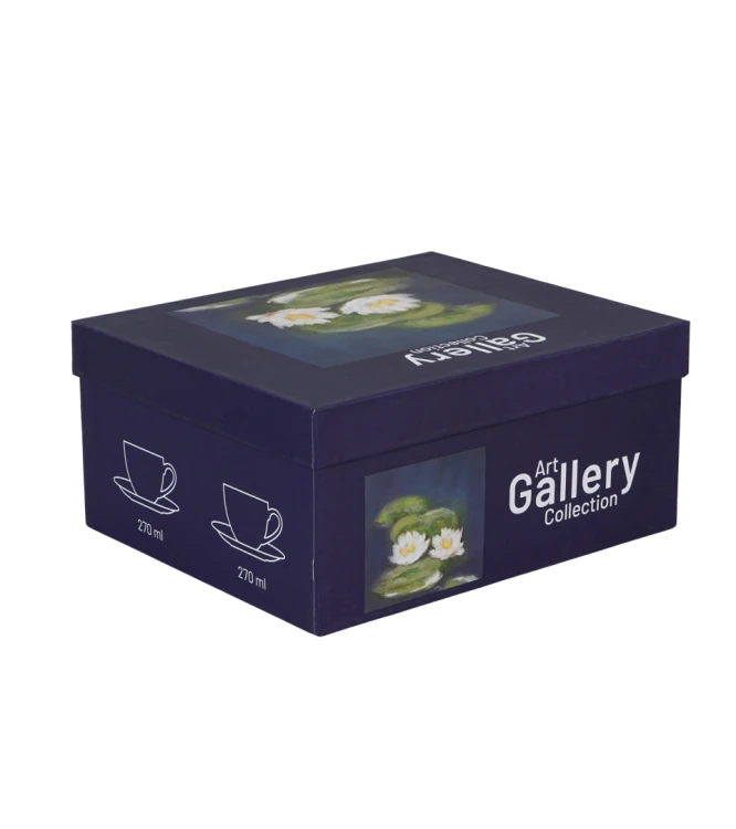 Komplet 2 Filiżanek ze Spodkami 270 ml NENUFARY Claude Monet