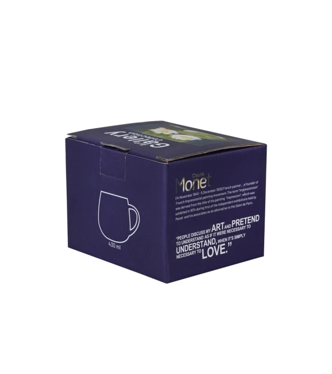 Kubek Baryłka Porcelanowy 430ml NENUFARY Claude Monet