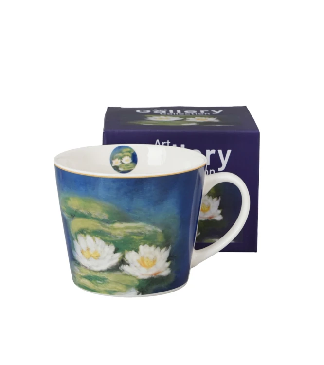 Kubek Prosty Porcelanowy 600 ml NENUFARY Claude Monet