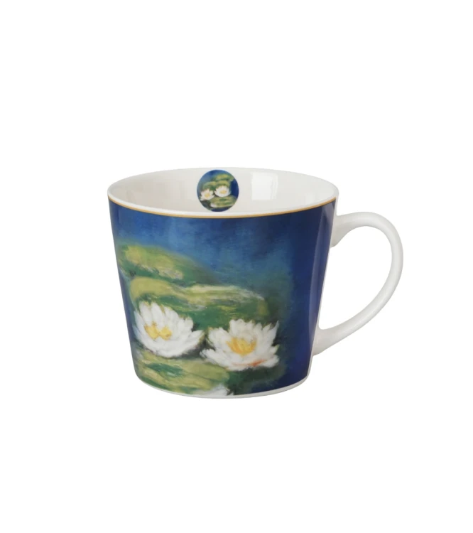 Kubek Prosty Porcelanowy 600 ml NENUFARY Claude Monet