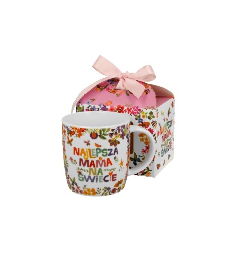 Kubek Porcelanowy 400 ml NAJLEPSZA MAMA PREZENT DLA MAMY DZIEŃ MAMY