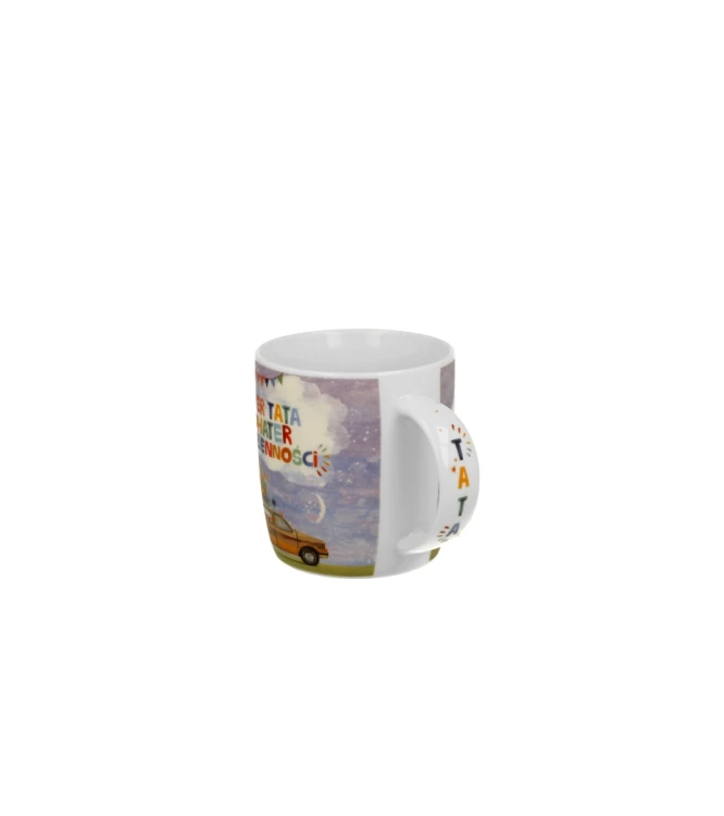 Kubek Porcelanowy 400 ml SUPER TATA PREZENT DLA TATY DZIEŃ OJCA