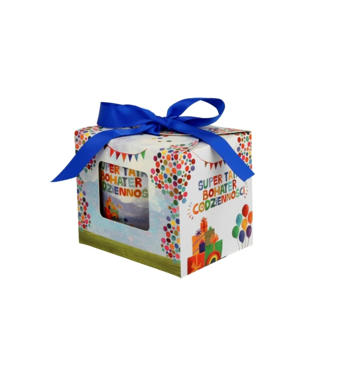 Kubek Porcelanowy 400 ml SUPER TATA PREZENT DLA TATY DZIEŃ OJCA