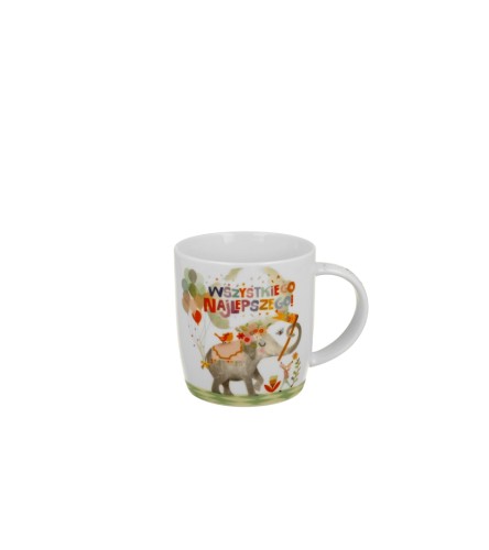 Kubek Porcelanowy 400 ml – WSZYSTKIEGO NAJLEPSZEGO URODZINY IMIENINY JUBILEUSZ