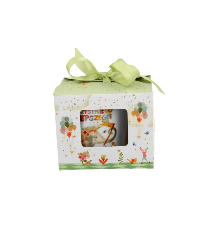 Kubek Porcelanowy 400 ml – WSZYSTKIEGO NAJLEPSZEGO URODZINY IMIENINY JUBILEUSZ