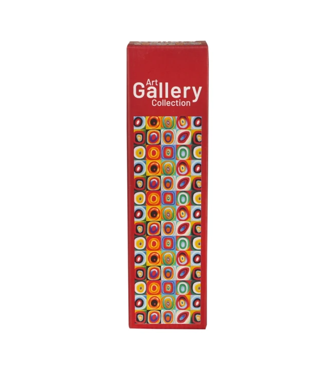 Butelka Termiczna 500 ml – KWADRATY Z KONCENTRYCZNYMI OKRĘGAMI (Wassily Kandinsky)