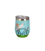 Kubek Termiczny Stalowy 330 ml KOCI ŚWIAT ROWER