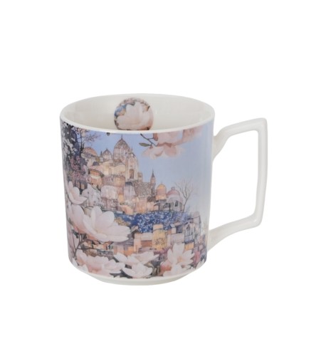 Kubek Porcelanowy 450 ml – CITY OF MAGNOLIAS MAGNOLIE