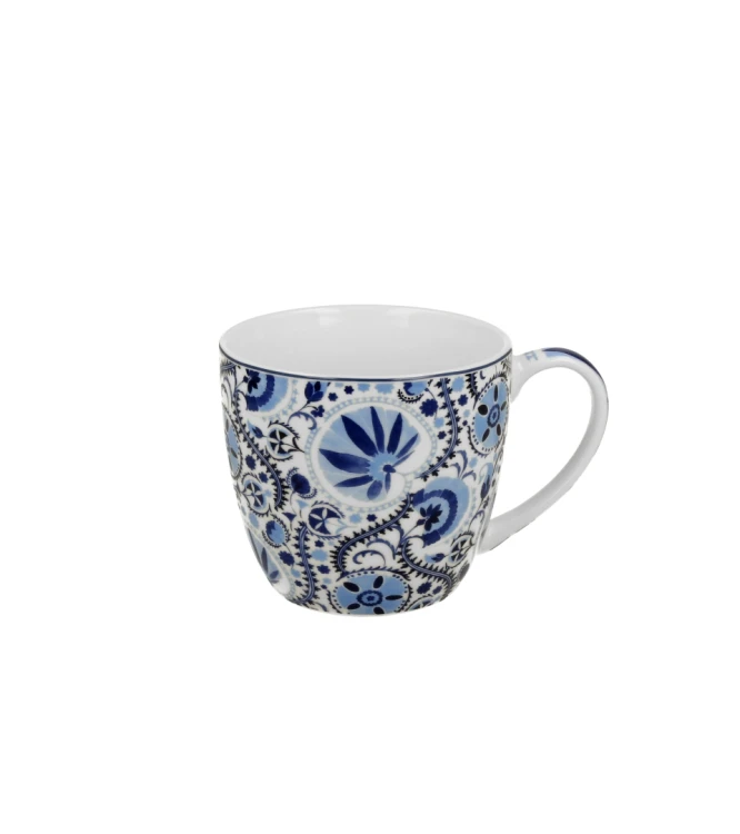 Kubek Porcelanowy 460 ml Etniczna mozaika NARESH BLUE