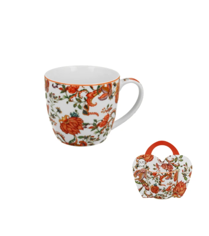 Kubek Porcelanowy 460 ml Kwiaty PRIMAVERA