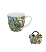 Kubek Porcelanowy 460 ml Śródziemnomorski wzór Cytryny SOLEDAD