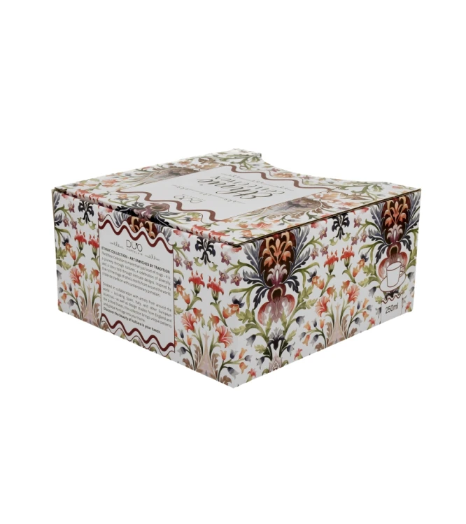 Filiżanka ze Spodkiem Porcelanowa 240 ml –MARBELLA Egzotyczne Kwiaty