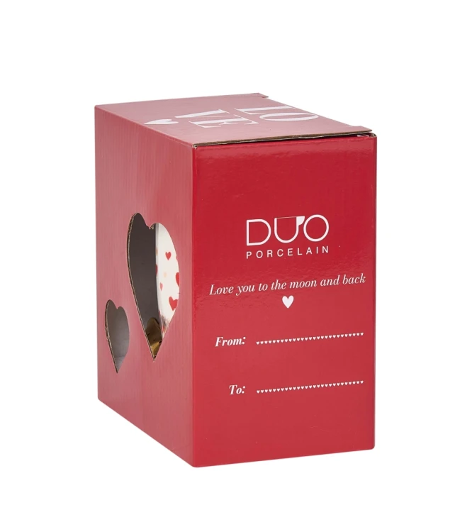 Uroczy Kubek Porcelanowy z Zaparzaczem 360 ml – JEŻ JEŻYK JESIEŃ WALENTYNKI