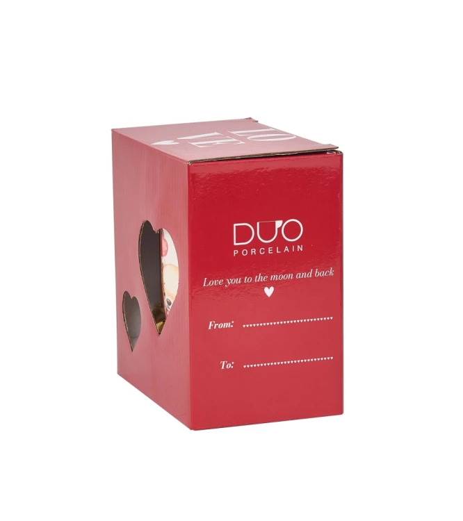 Uroczy Kubek Porcelanowy z Zaparzaczem 360 ml – MISIE Z SERCEM PREZENT WALENTYNKI