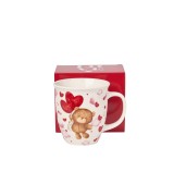 Kubek Porcelanowy XXL 650 ml – MIŚ Z BALONAMI PREZENT WALENTYNKI