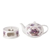Dzbanek Porcelanowy z Podgrzewaczem 1200 ml – LAWENDA