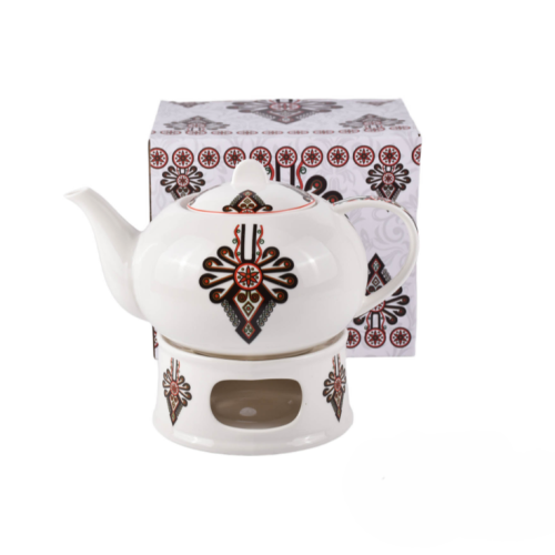 Dzbanek Porcelanowy z Podgrzewaczem 1200 ml – PARZENICA