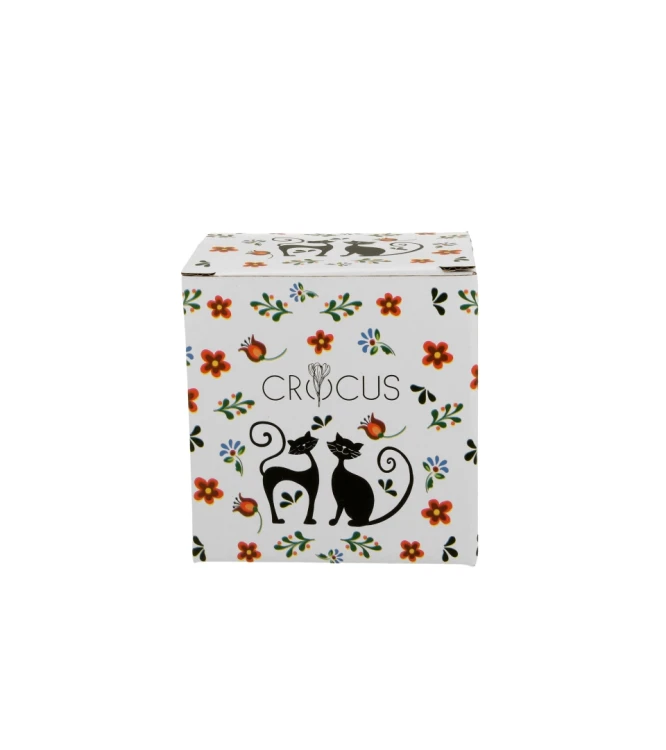 Kubek Porcelanowy z Zaparzaczem 350 ml – KOTY ETNO