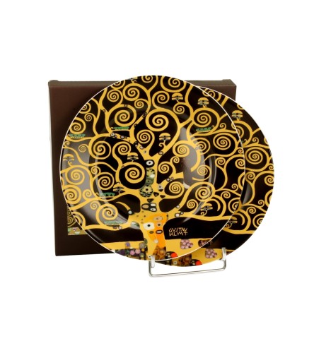 Komplet 2 Talerzy Deserowych 19,2 cm – TREE OF LIFE Gustav Klimt DRZEWO ŻYCIA
