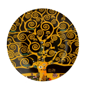 Komplet 2 Talerzy Deserowych 19,2 cm – TREE OF LIFE Gustav Klimt DRZEWO ŻYCIA