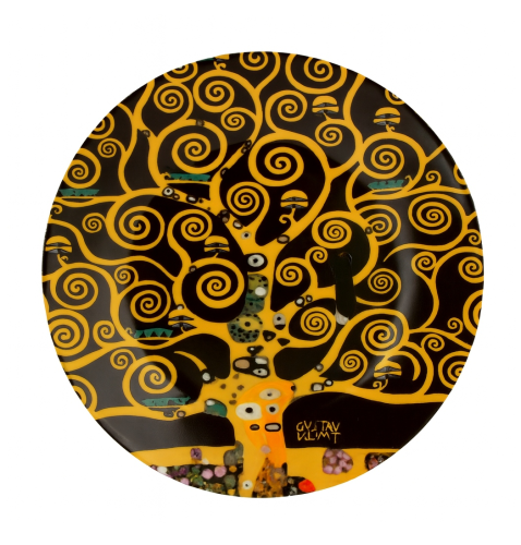 Komplet 2 Talerzy Deserowych 19,2 cm – TREE OF LIFE Gustav Klimt DRZEWO ŻYCIA