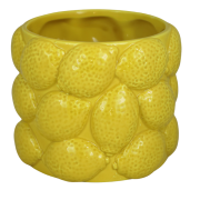 Doniczka Ceramiczna Cytryny Żółta Osłonka 17,7x17,7x14,3 cm