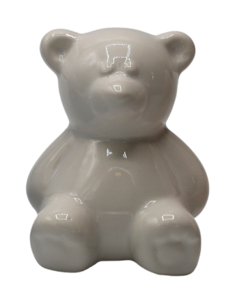 Figurka Ceramiczna Biały Miś 5x6x6 cm