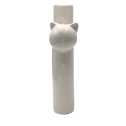 Wazon Ceramiczny Kot Biały 18,2x6,5x25 cm